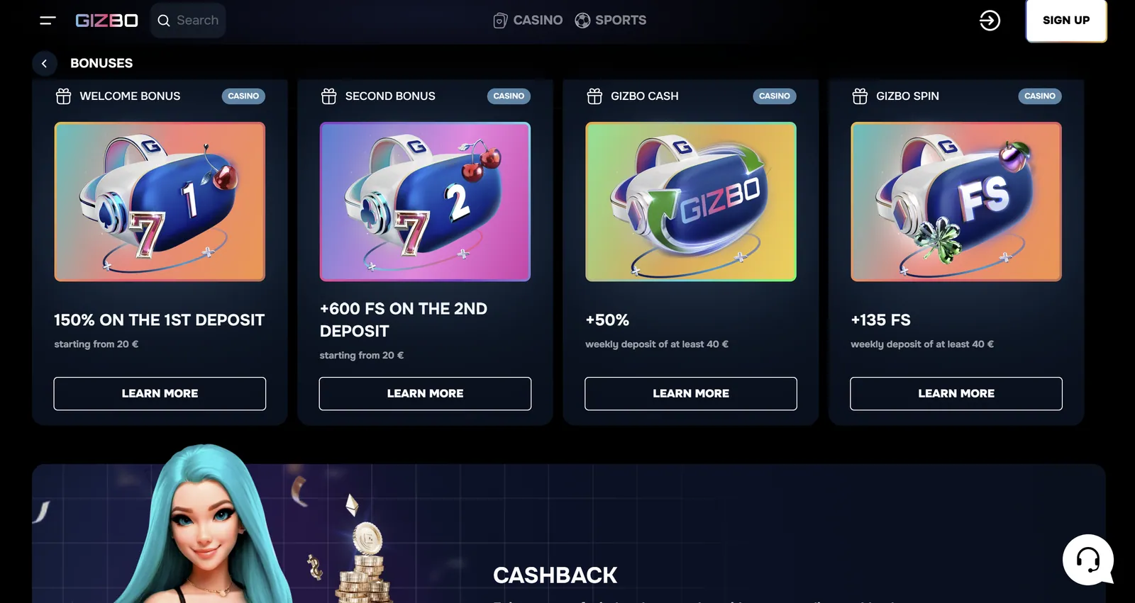 gizbo casino apžvalga premijos